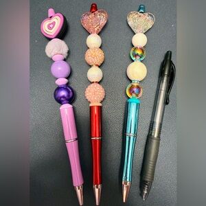 Handmade Colorful Tall Beaded Pen